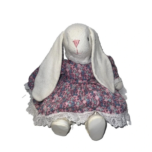 Handmade Bunny With Handmade Clothes - Picture 1 of 14